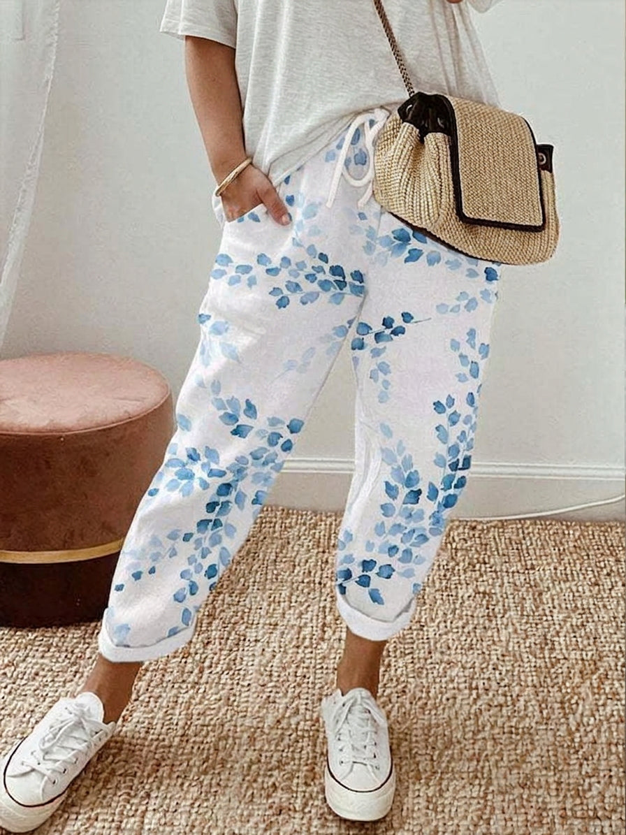 Azurelle | Pantalones Relajados Florales