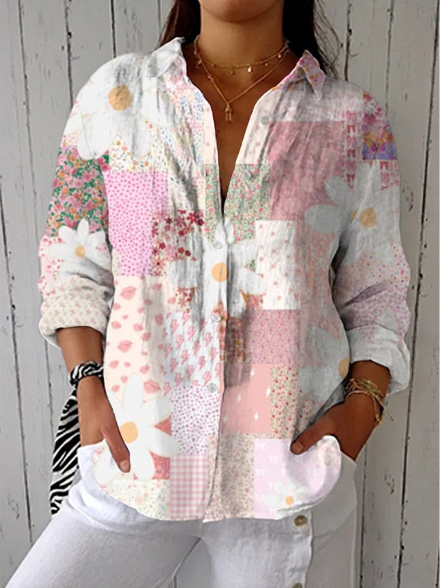 Prenda Judith – Pastel Patchwork Blouse