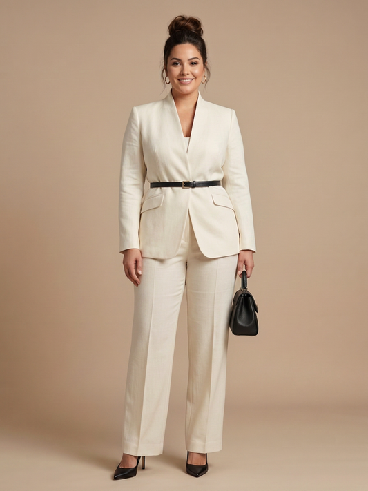 Delta | Traje Estructurado con Cuello Alzado