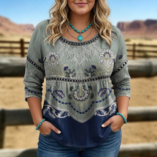 Elaine | Blusa Floral Vintage
