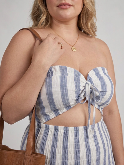 Vestido Midi de Rayas Azaria