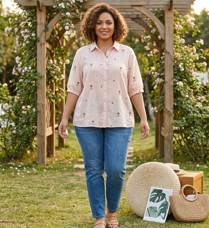 Camisa Floral de Algodón Chloe