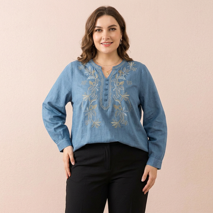 Top de Algodón Bordado Quinn