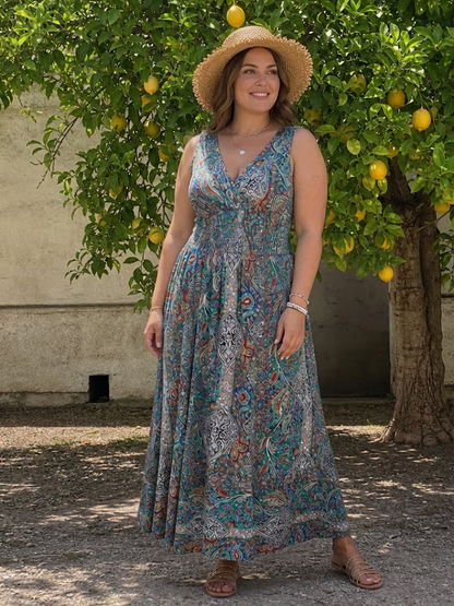 Vestido Midi Paisley Marisela