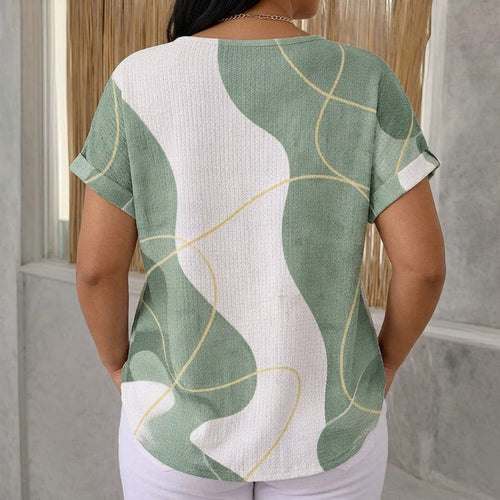 Abigail | Blusa Casual en Bloques de Color