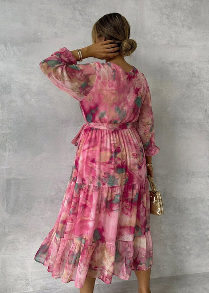 Meli | Vestido Cruzado con Estampado Floral