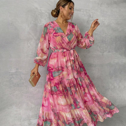 Meli | Vestido Cruzado con Estampado Floral