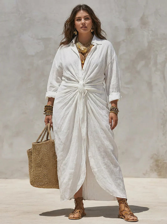 Aria | Vestido Maxi con Nudo