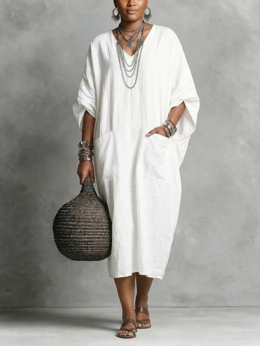 Kaia | Vestido Maxi Kaftan Relajado