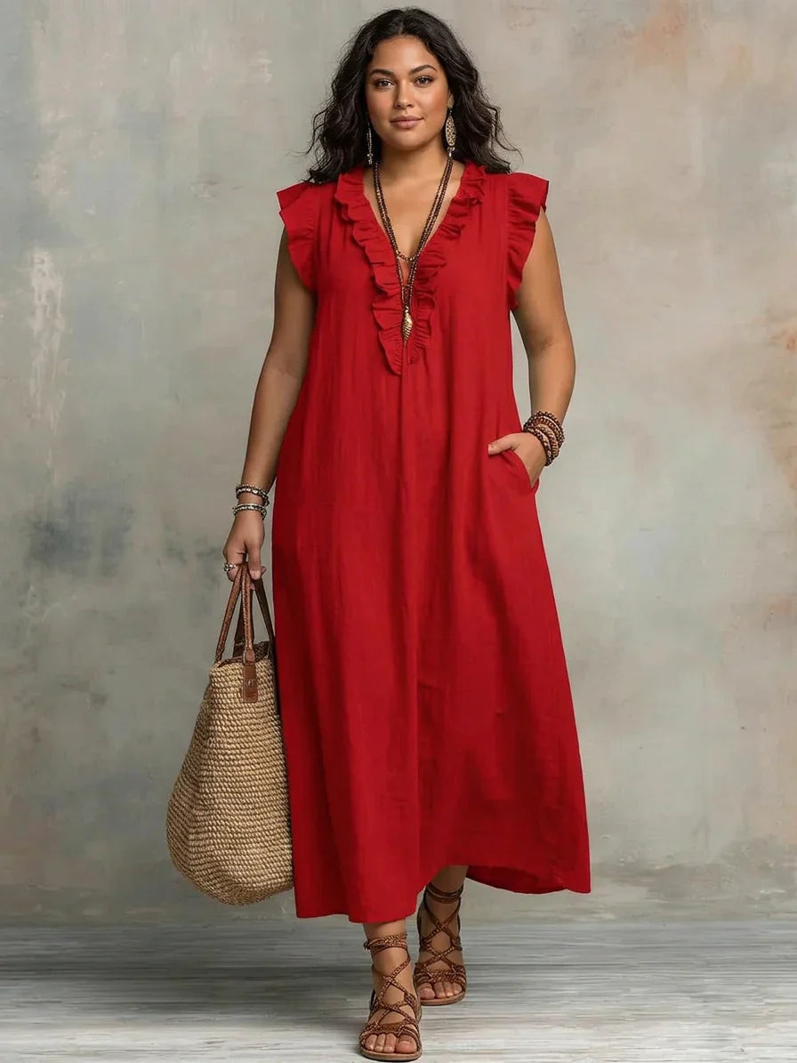 Sienna | Vestido Maxi Boho con Volantes