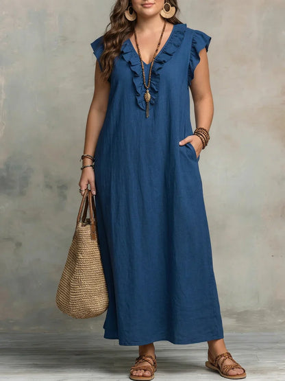 Sienna | Vestido Maxi Boho con Volantes