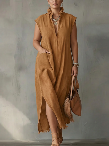 Elara | Vestido Maxi de Volantes Primaveral