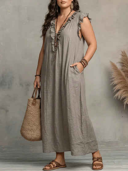 Sienna | Vestido Maxi Boho con Volantes
