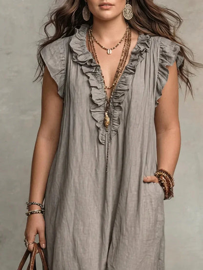 Sienna | Vestido Maxi Boho con Volantes
