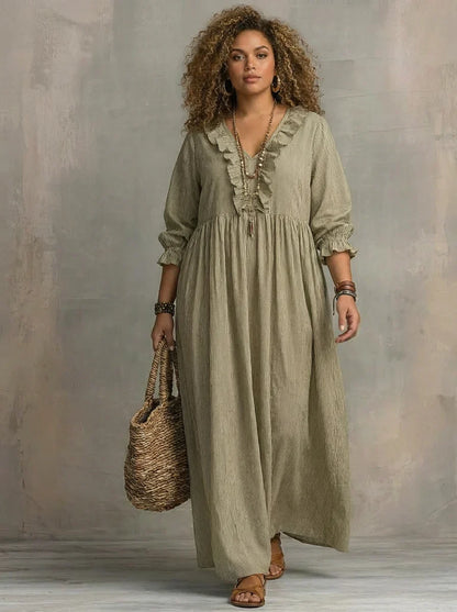 Elowen | Vestido Maxi Boho Manga Larga