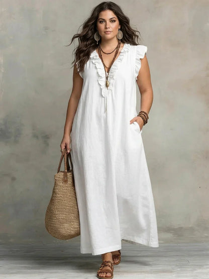 Sienna | Vestido Maxi Boho con Volantes