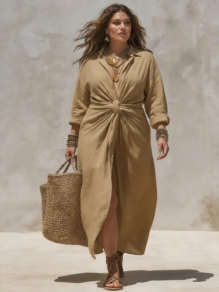 Aria | Vestido Maxi con Nudo
