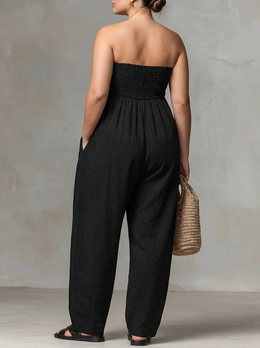 Nova | Vestido Maxi Fluido sin Tirantes