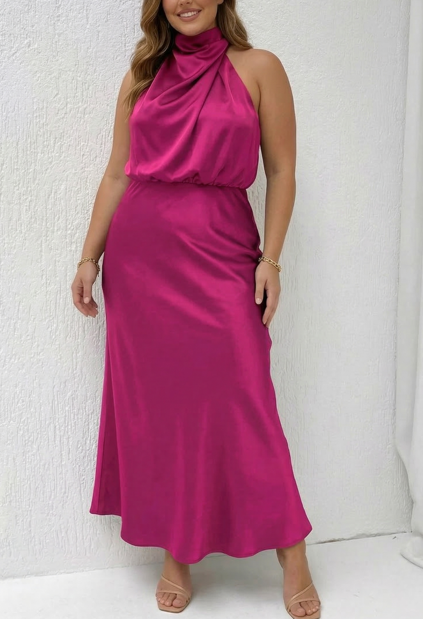 Quentin | Vestido Drapeado Estilo Sahara