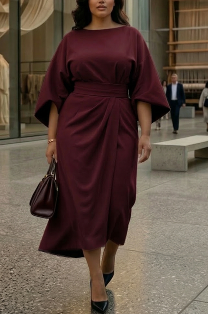 Matzliah | Vestido Elegante con Mangas Linterna