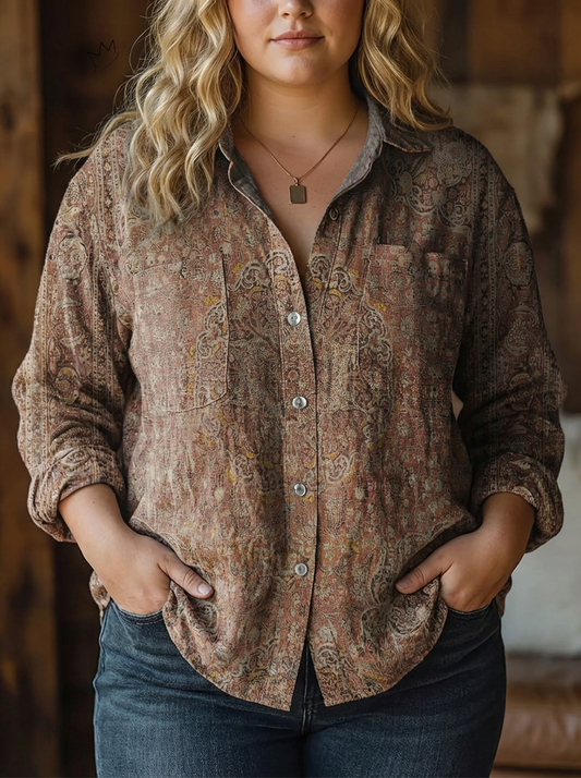 Camisa Vintage de Algodón Rachel